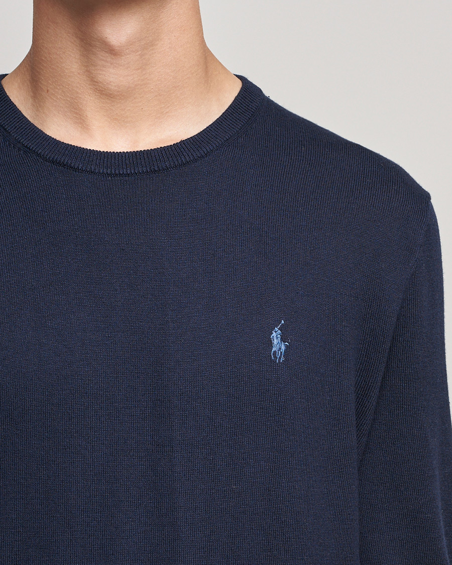 Herre | Trøjer | Polo Ralph Lauren | Cotton/Cashmere Crew Neck Pullover Hunter Navy