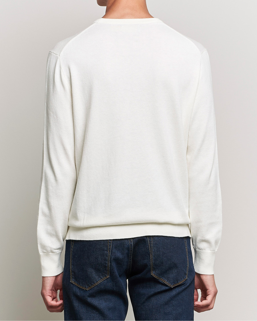 Herre | Trøjer | Polo Ralph Lauren | Cotton/Cashmere Crew Neck Pullover Deckwash White
