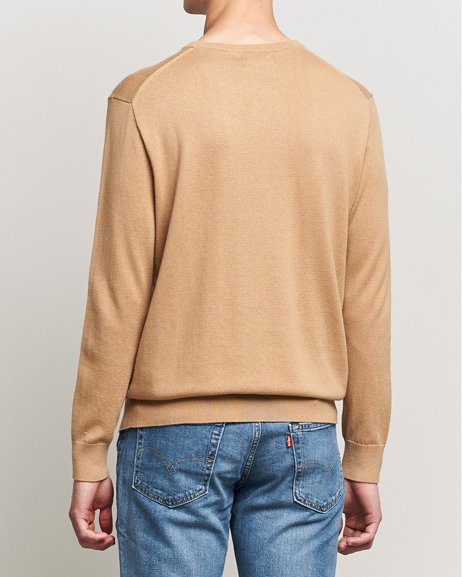 Herre | Trøjer | Polo Ralph Lauren | Cotton/Cashmere Crew Neck Pullover Burlap Tan