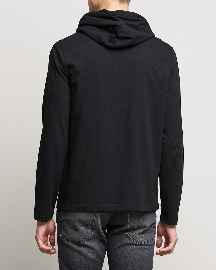 Herre | T-Shirts | Polo Ralph Lauren | Long Sleeve Hooded T-Shirt Polo Black