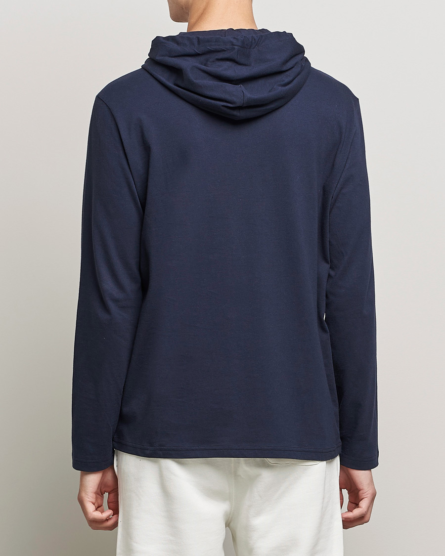 Herre | T-Shirts | Polo Ralph Lauren | Long Sleeve Hooded T-Shirt Ink