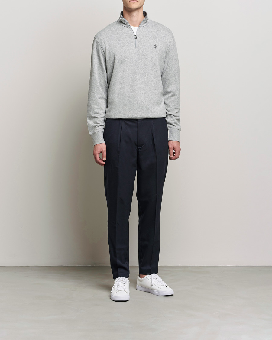 Herre | Trøjer | Polo Ralph Lauren | Tech Double Knit Half Zip Andover Heather