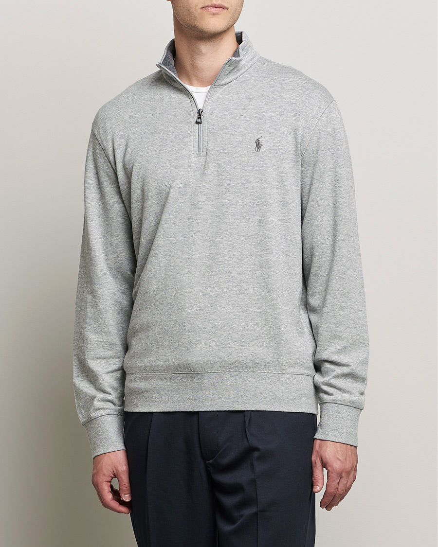 Herre | Half-zip | Polo Ralph Lauren | Double Knit Half-Zip Sweater Andover Heather