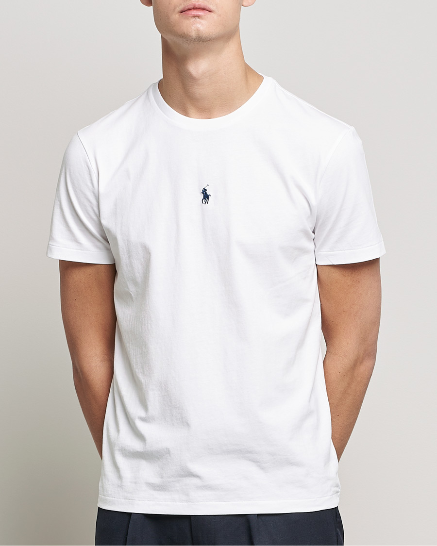 Herre | T-Shirts | Polo Ralph Lauren | Chest Crew Neck Tee White