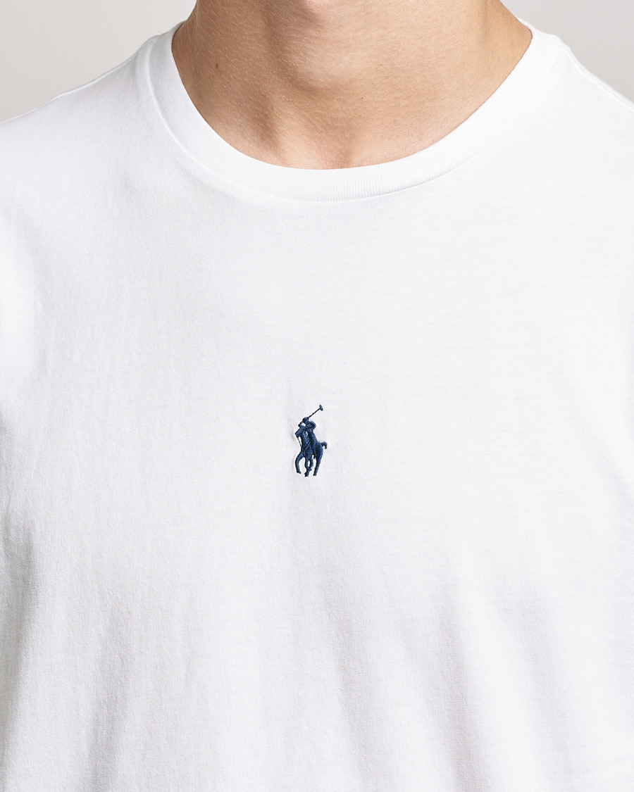 Herre | T-Shirts | Polo Ralph Lauren | Chest Crew Neck Tee White