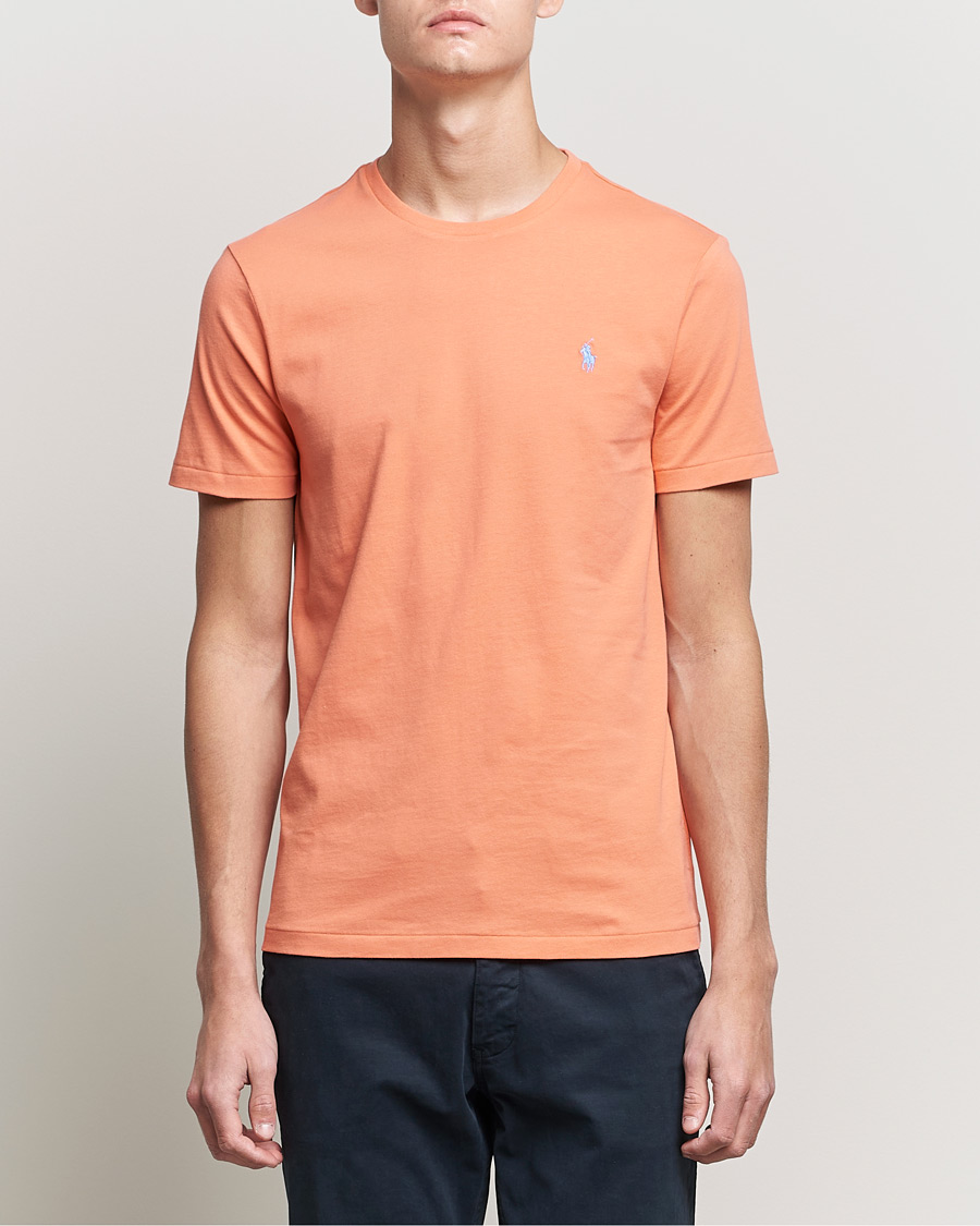 Herre | T-Shirts | Polo Ralph Lauren | Crew Neck Tee Deep Mango