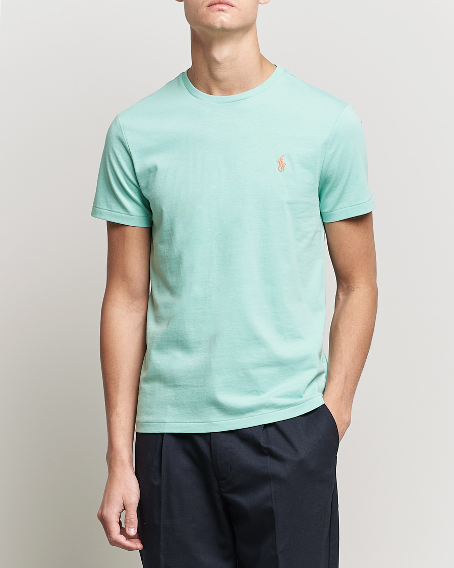 Herre | T-Shirts | Polo Ralph Lauren | Crew Neck Tee Celadon Green