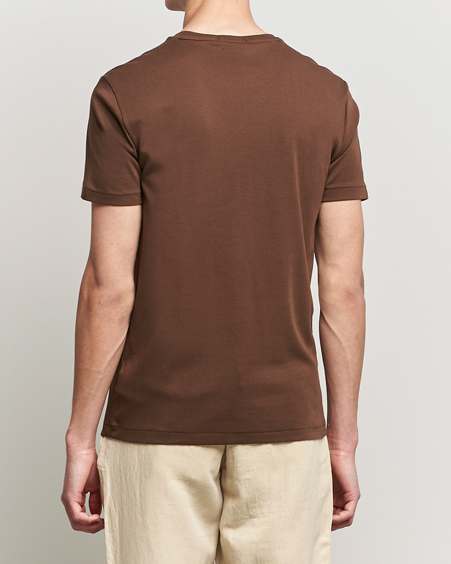 Herre | T-Shirts | Polo Ralph Lauren | Luxury Pima Cotton Crew Neck Tee American Brown