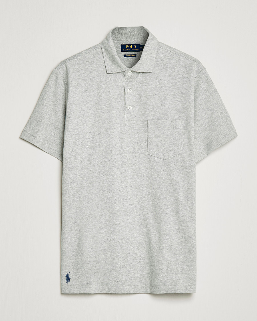 Herre | Polotrøjer | Polo Ralph Lauren | Custom Slim Fit Cotton/Linen Polo Andover Heather