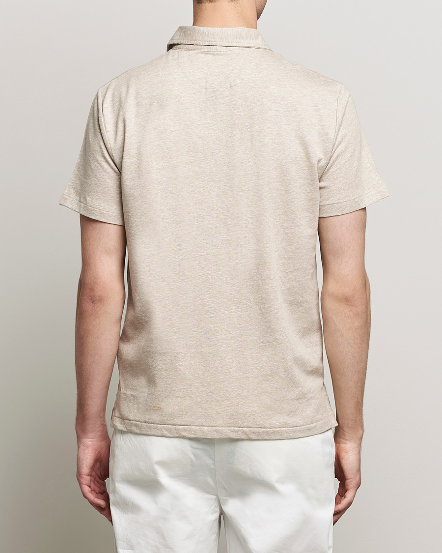 Herre | Polotrøjer | Polo Ralph Lauren | Custom Slim Fit Cotton/Linen Polo Tan Heather