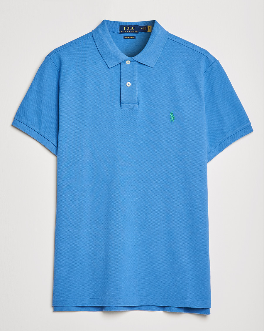 Herre | Polotrøjer | Polo Ralph Lauren | Custom Slim Fit Polo Retreat Blue