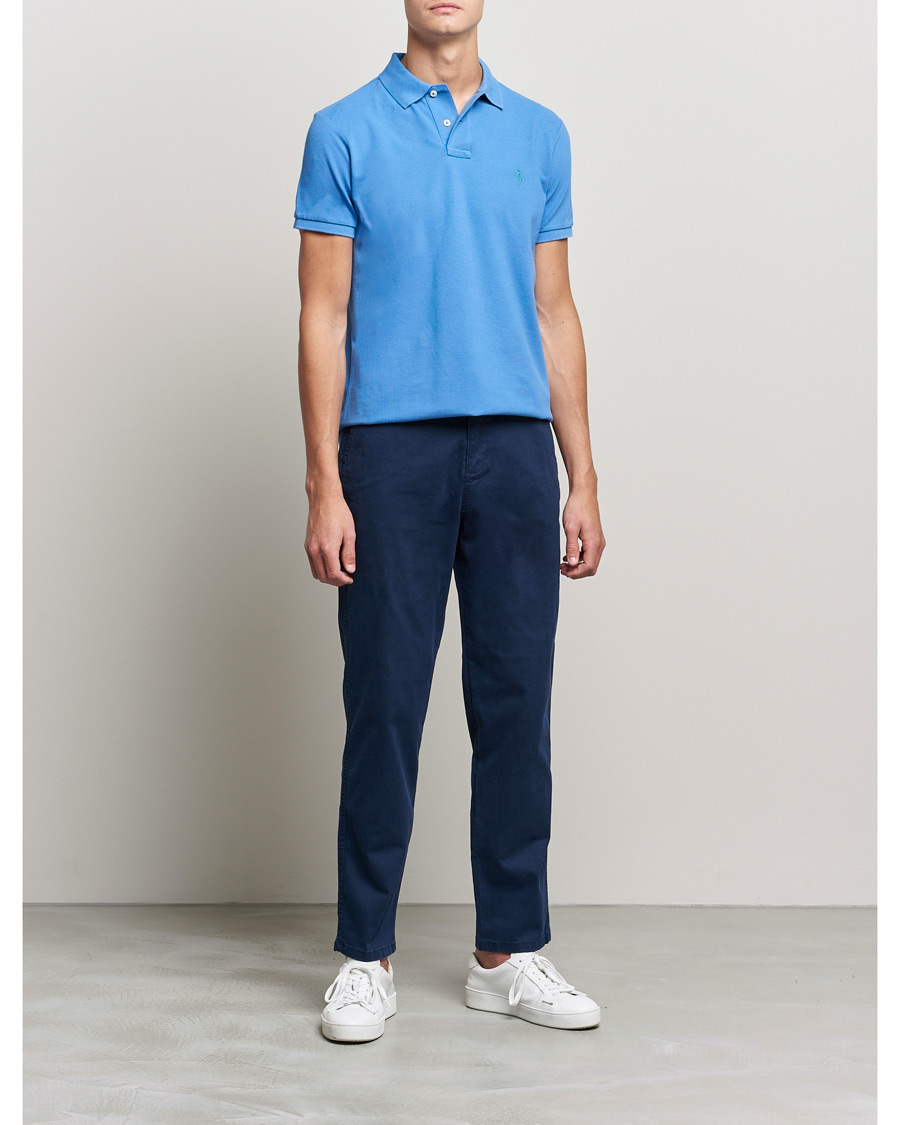 Herre | Polotrøjer | Polo Ralph Lauren | Custom Slim Fit Polo Retreat Blue
