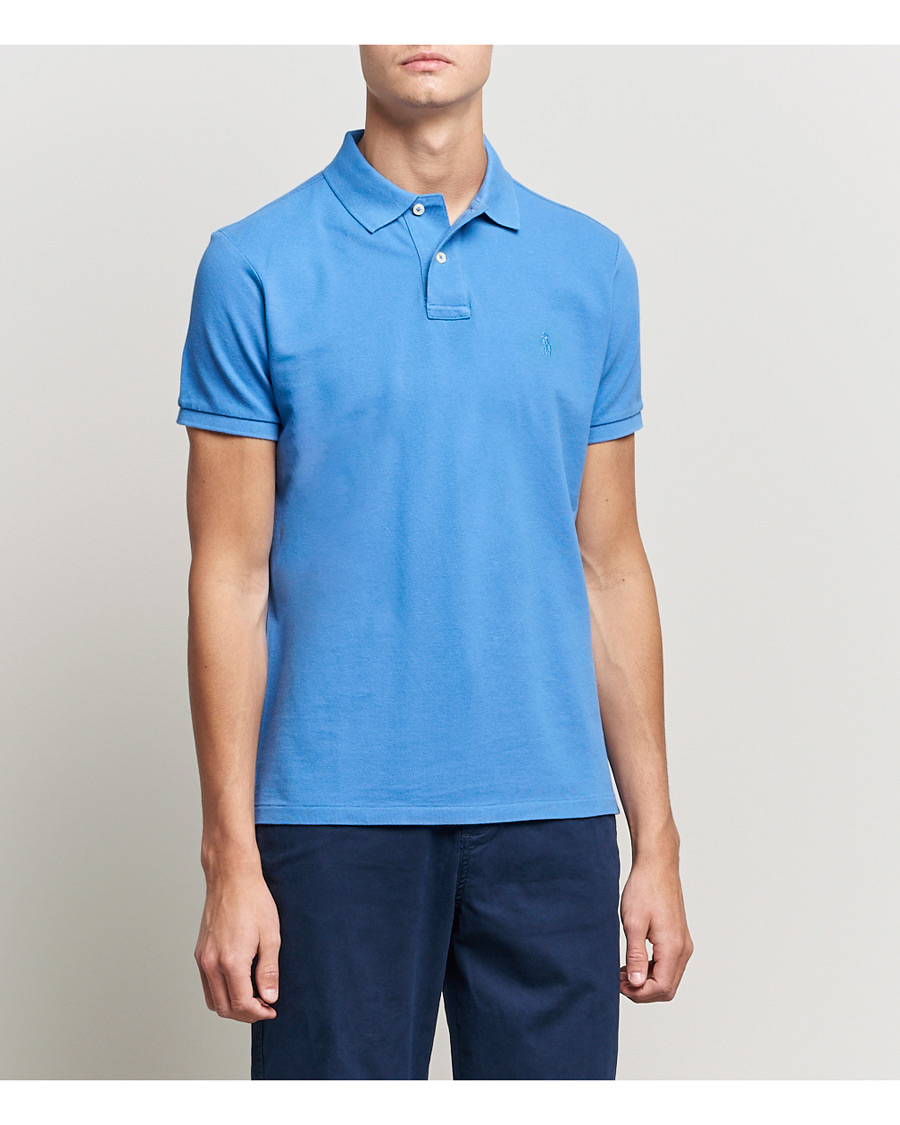 Herre | Polotrøjer | Polo Ralph Lauren | Custom Slim Fit Polo Retreat Blue