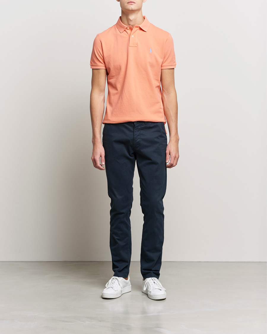 Herre | Polotrøjer | Polo Ralph Lauren | Custom Slim Fit Polo Deep Mango