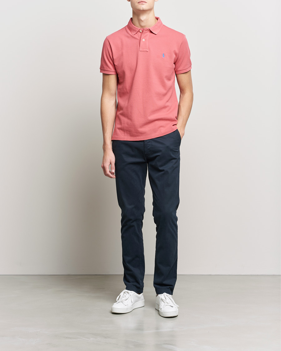 Herre | Polotrøjer | Polo Ralph Lauren | Custom Slim Fit Polo Adirondack Berry