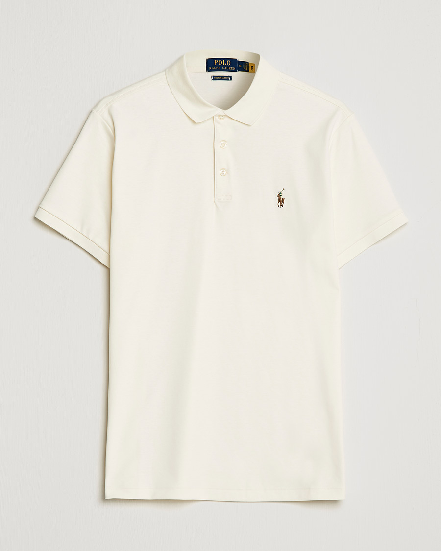 Herre | Polotrøjer | Polo Ralph Lauren | Luxury Pima Cotton Polo Clubhouse Cream