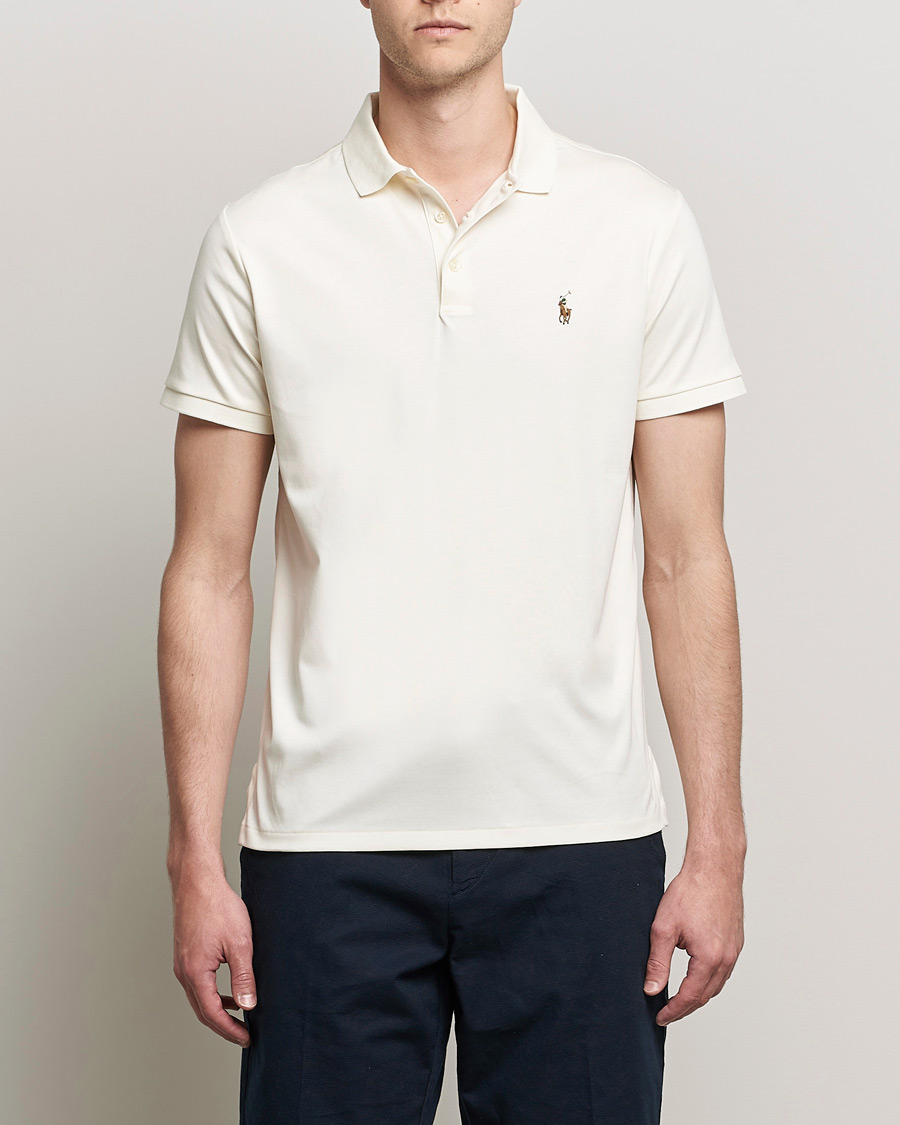 Herre | Polotrøjer | Polo Ralph Lauren | Luxury Pima Cotton Polo Clubhouse Cream