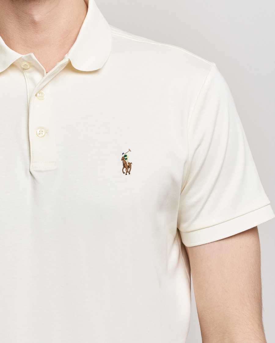 Herre | Polotrøjer | Polo Ralph Lauren | Luxury Pima Cotton Polo Clubhouse Cream