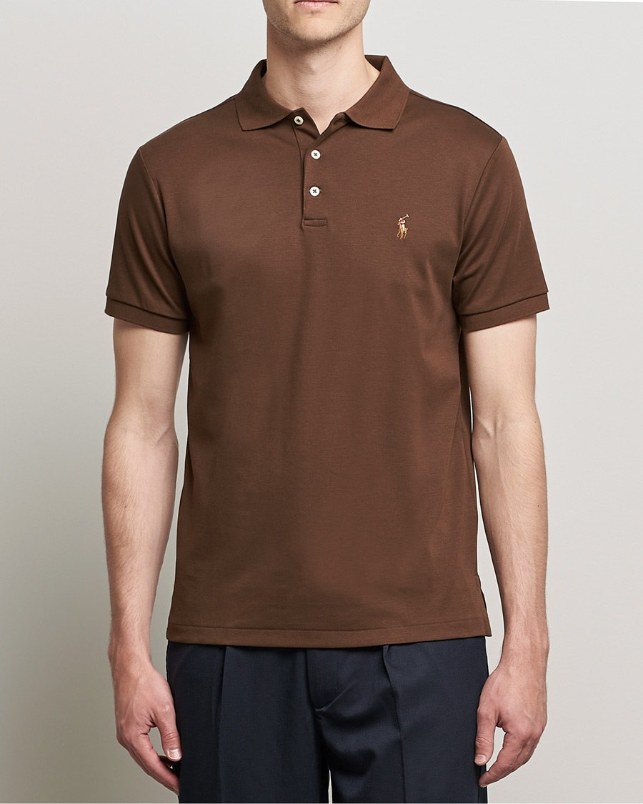 Herre | Polotrøjer | Polo Ralph Lauren | Luxury Pima Cotton Polo American Brown