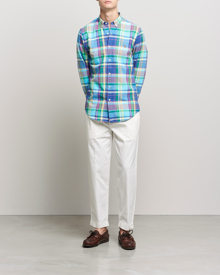 Herre | Skjorter | Polo Ralph Lauren | Slim Fit Oxford Madras Checked Shirt Multi
