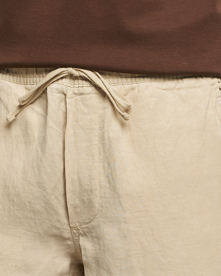 Herre | Bukser | Polo Ralph Lauren | Linen/Silk Drawstring Trousers Tallow Cream