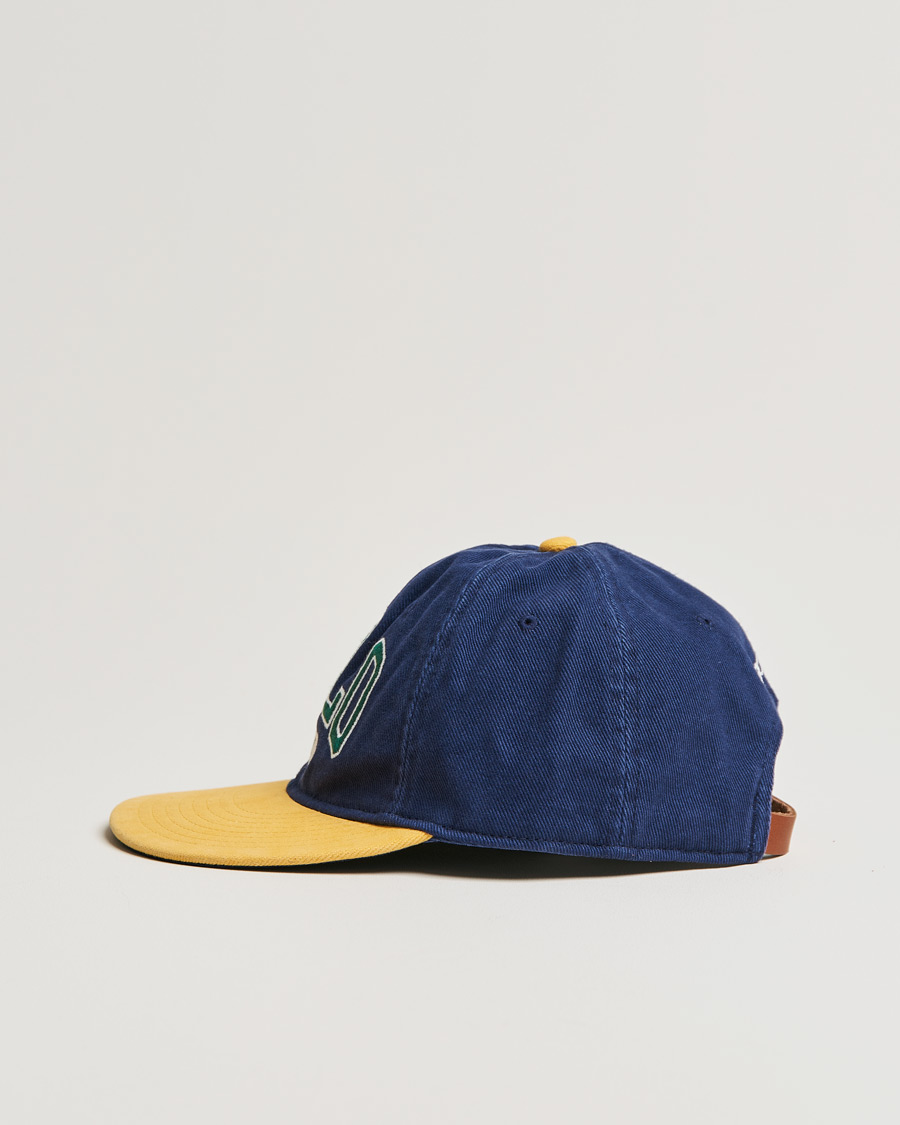 Herre | Polo Ralph Lauren Retro Cotton/Twill Cap Newport Navy/Gold | Polo Ralph Lauren | Retro Cotton/Twill Cap Newport Navy/Gold