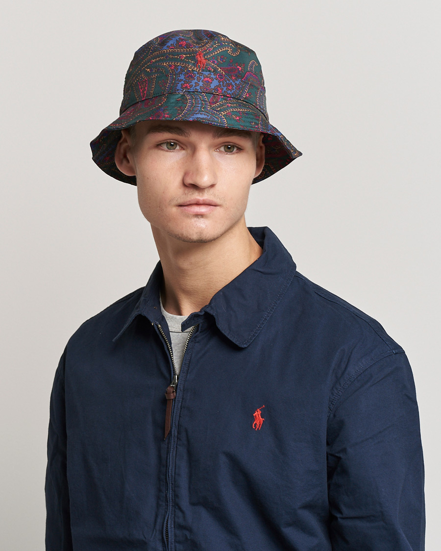 Herre | Polo Ralph Lauren Paisley Bucket Hat Navy | Polo Ralph Lauren | Paisley Bucket Hat Navy