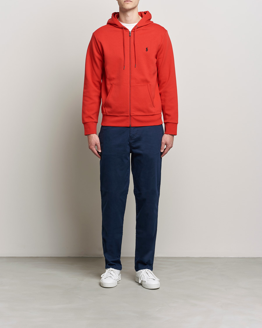Herre | Trøjer | Polo Ralph Lauren | Tech Performance Full Zip Hoodie Red