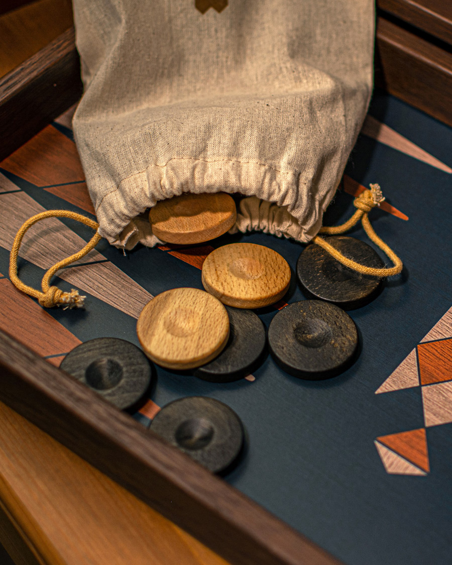 Herre | Spil & fritid | Manopoulos | Wooden Creative Boho Chic Backgammon