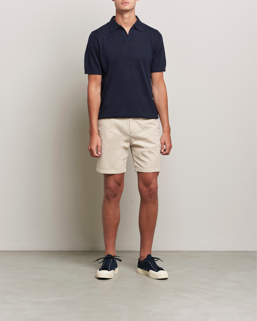 Herre | A Day's March | A Day's March | Ebro Open Collar Polo Navy