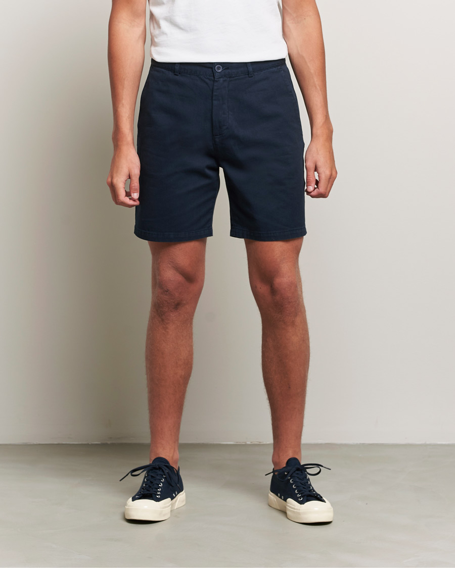 Herre | Shorts | A Day's March | Erie Cotton Chino Shorts Navy