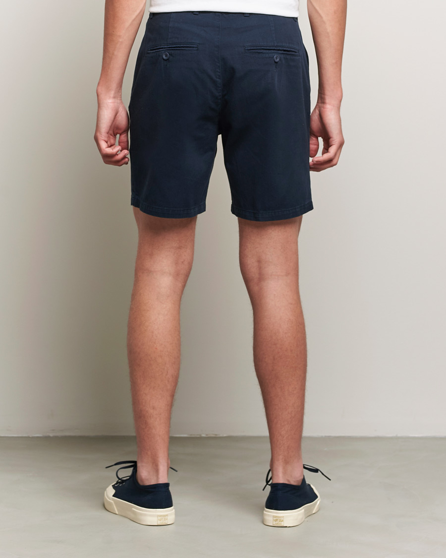 Herre | Shorts | A Day's March | Erie Cotton Chino Shorts Navy