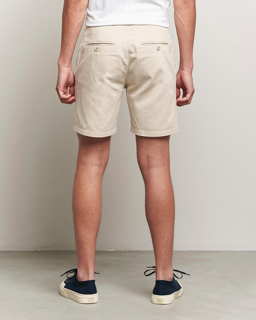 Herre | Shorts | A Day's March | Erie Cotton Chino Shorts Oyster