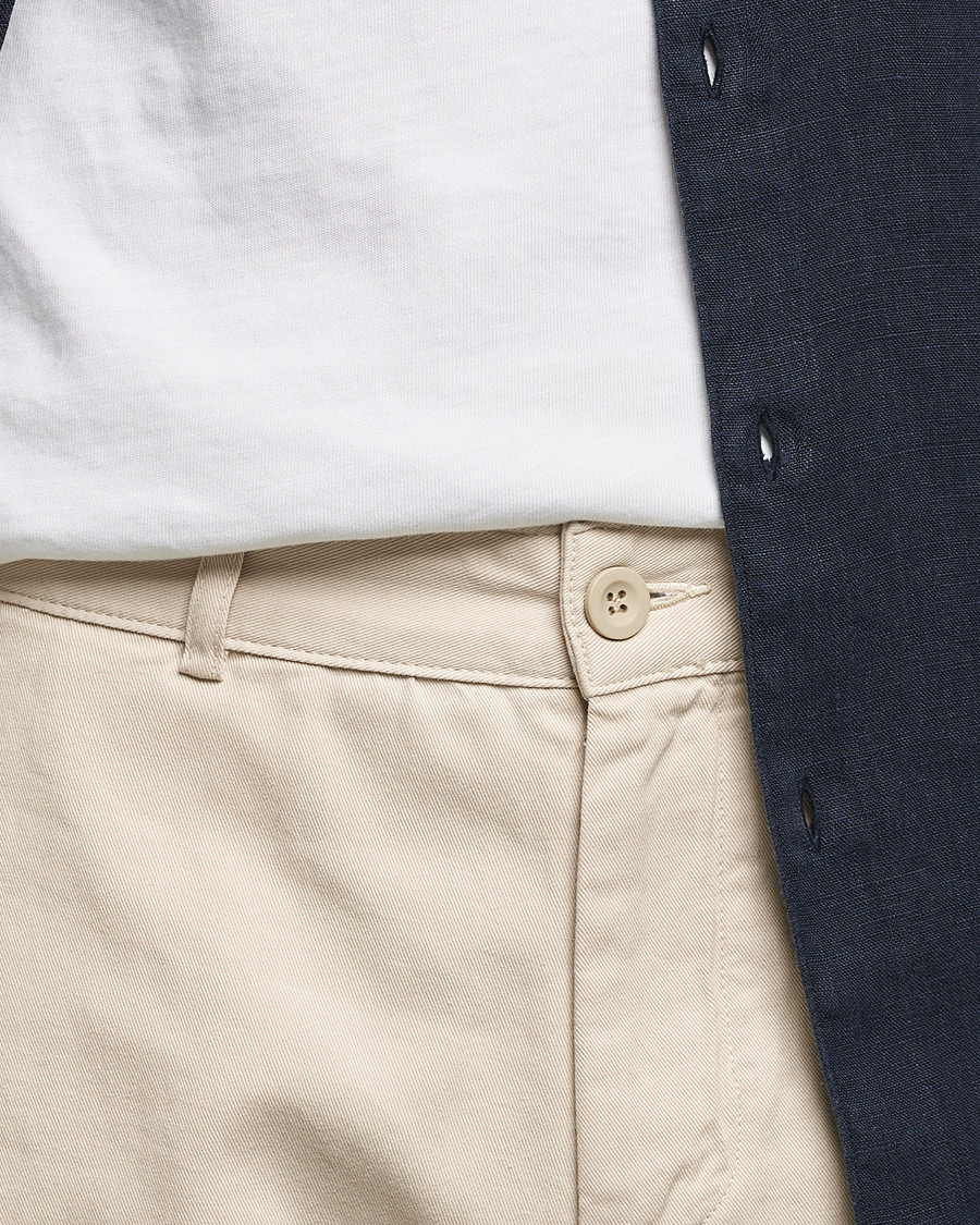 Herre | Shorts | A Day's March | Erie Cotton Chino Shorts Oyster