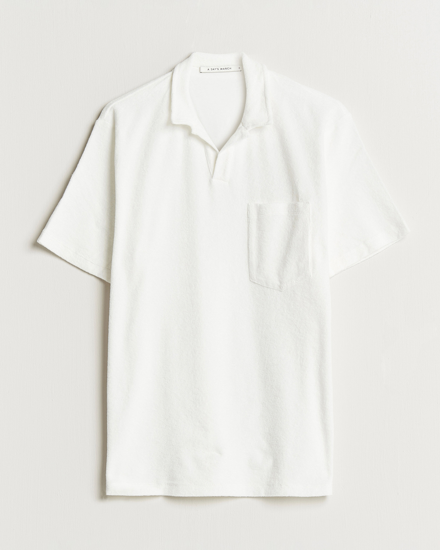 Herre | Polotrøjer | A Day's March | Terry Polo White