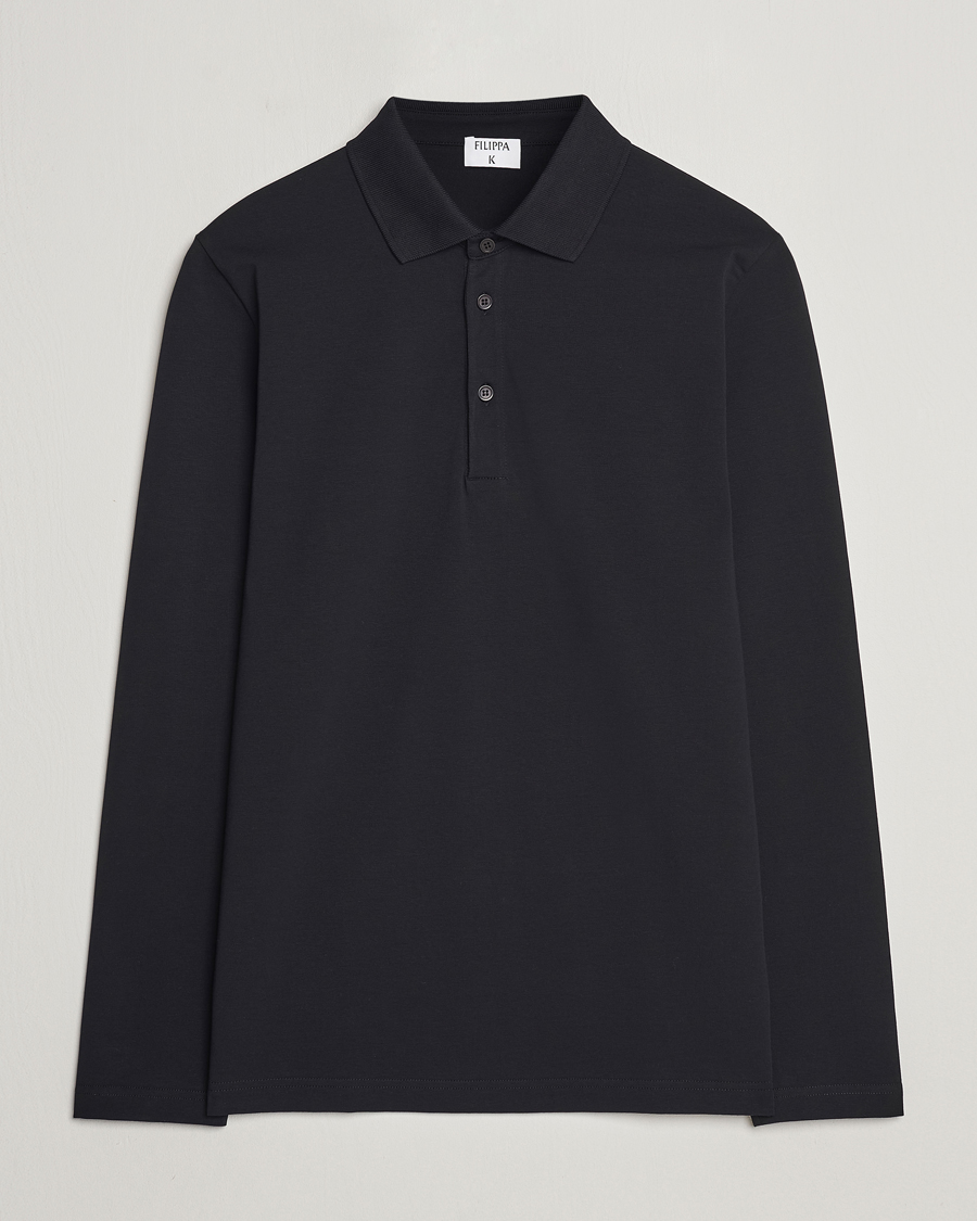 Herre |  | Filippa K | Luke Lycra Poloshirt Black