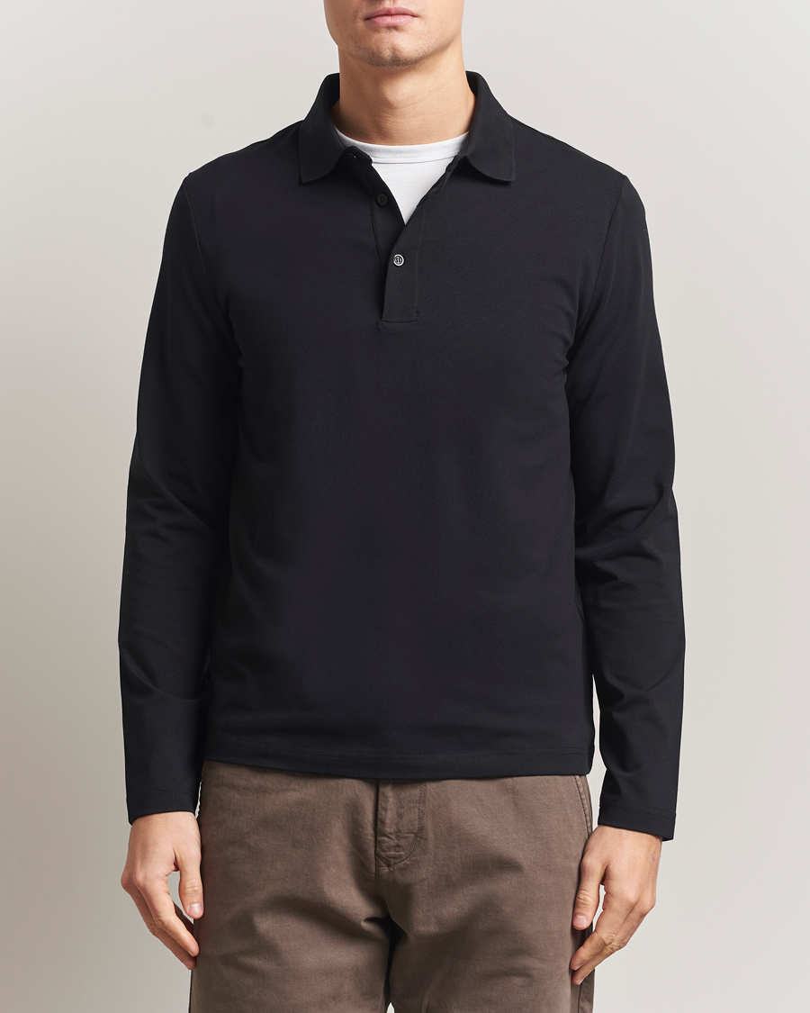 Herre | Polotrøjer | Filippa K | Luke Lycra Poloshirt Black