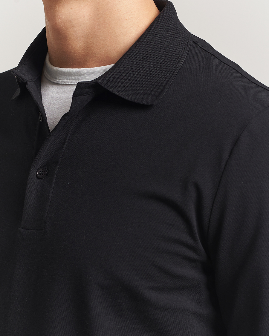 Herre | Polotrøjer | Filippa K | Luke Lycra Poloshirt Black