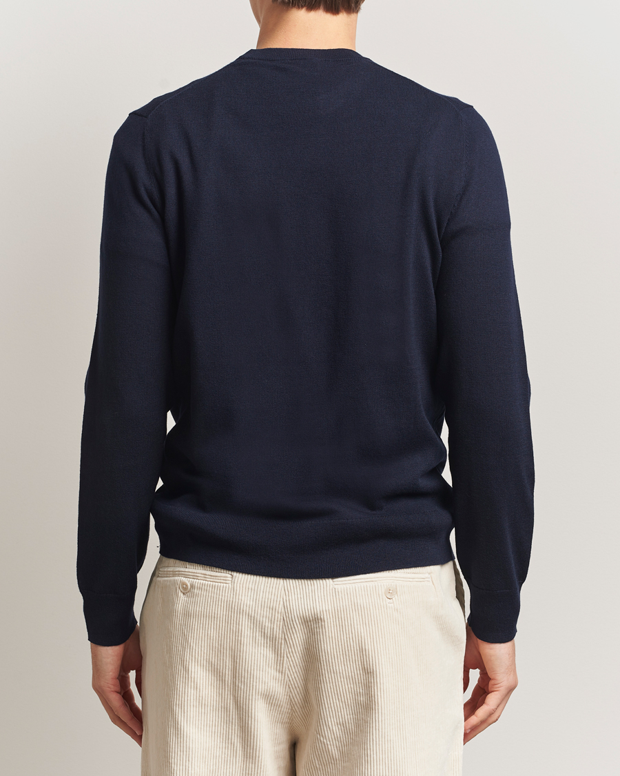 Herre | Trøjer | Filippa K | Cotton Merino Basic Sweater Navy