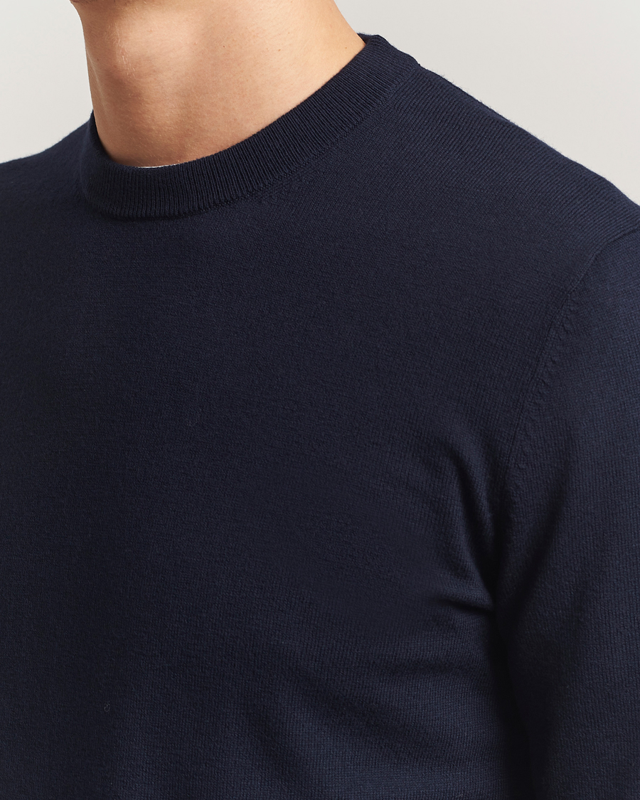 Herre | Trøjer | Filippa K | Cotton Merino Basic Sweater Navy