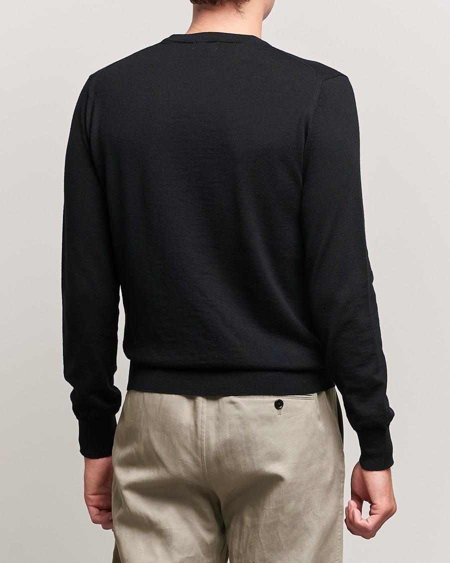 Herre | Trøjer | Filippa K | Merino Round Neck Sweater Black