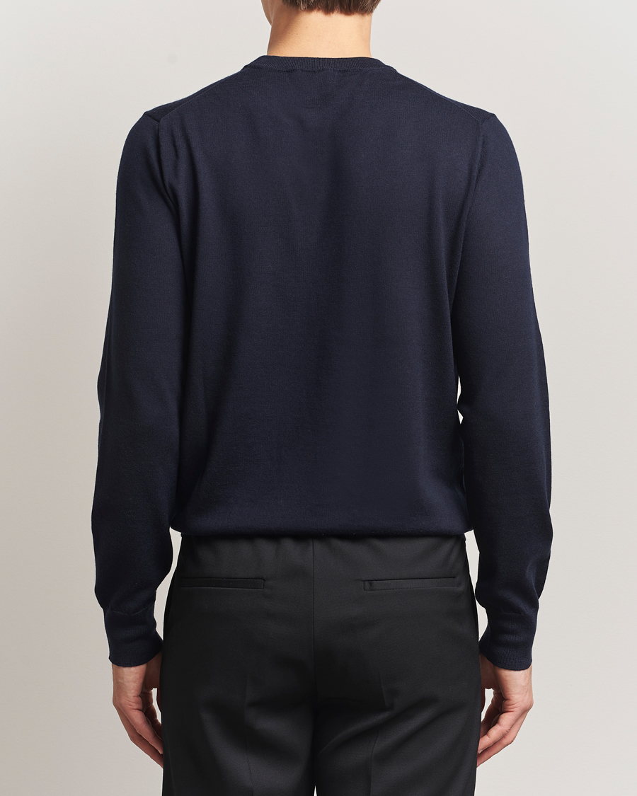 Herre | Trøjer | Filippa K | Merino Round Neck Sweater Navy