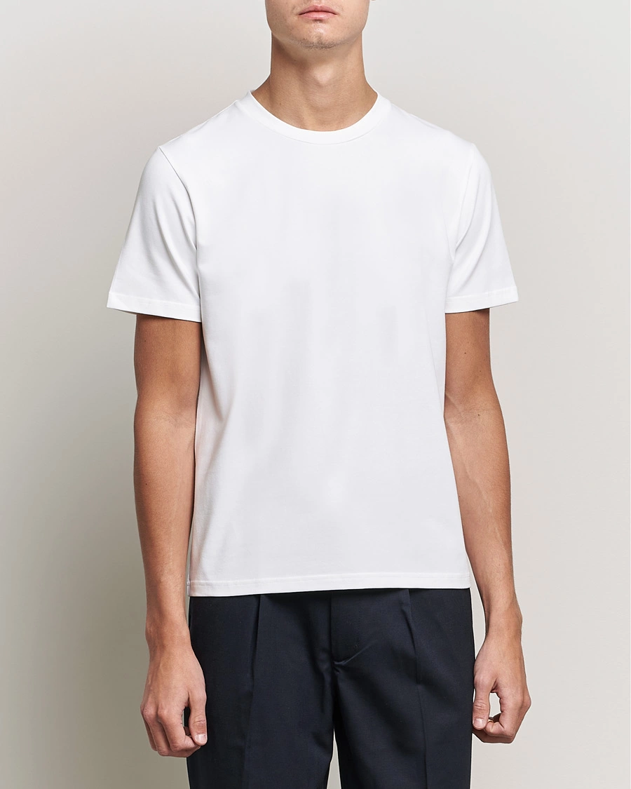 Herre | Hvide t-shirts | Filippa K | Soft Lycra Tee White