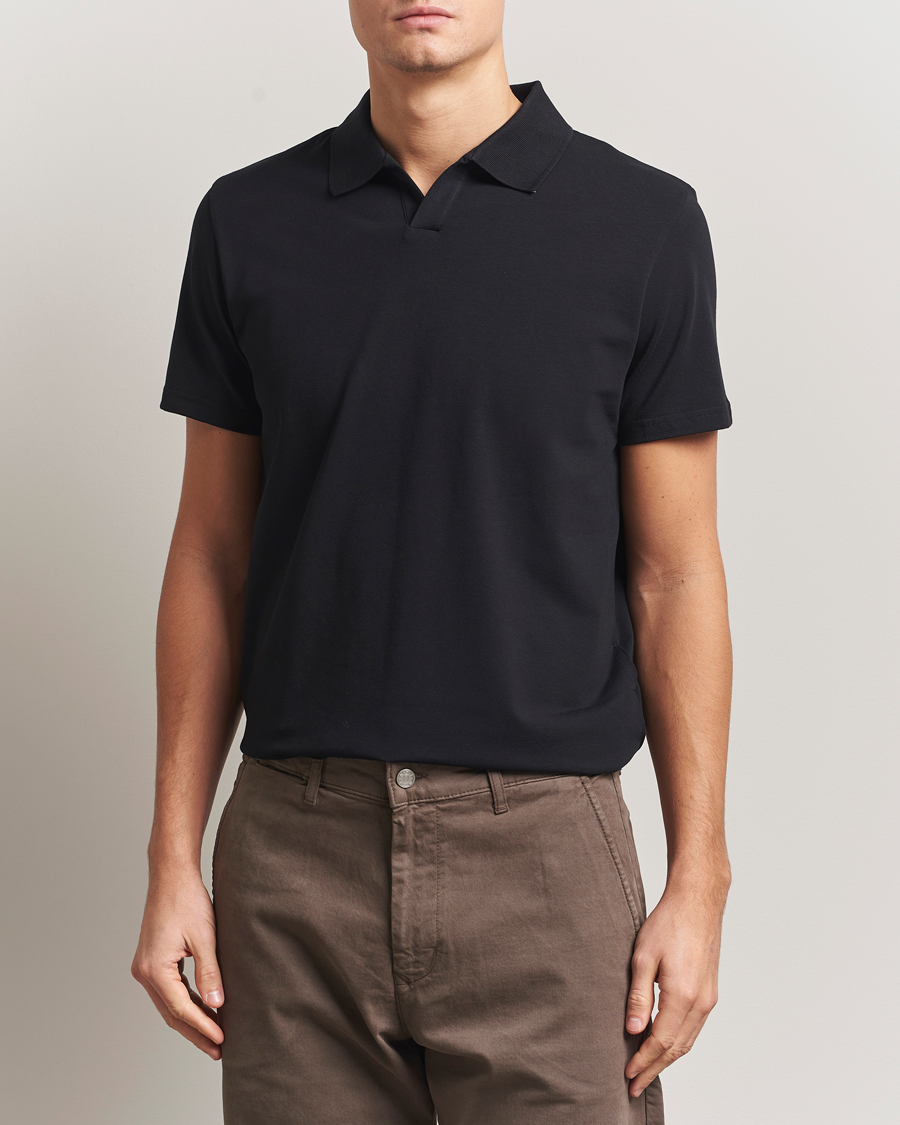 Herre | Polotrøjer | Filippa K | Soft Lycra Polo Tee Black