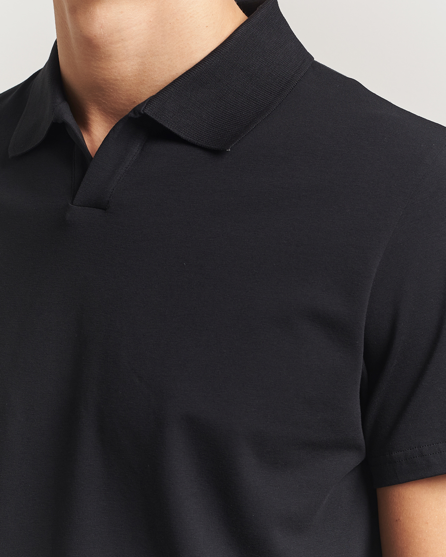 Herre | Polotrøjer | Filippa K | Soft Lycra Polo Tee Black