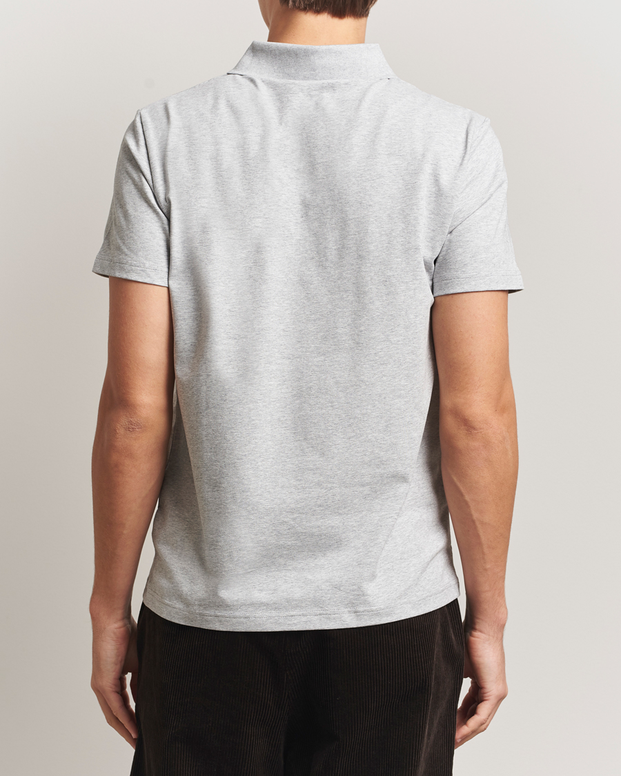 Herre | Polotrøjer | Filippa K | Soft Lycra Polo Tee Light Grey Melange