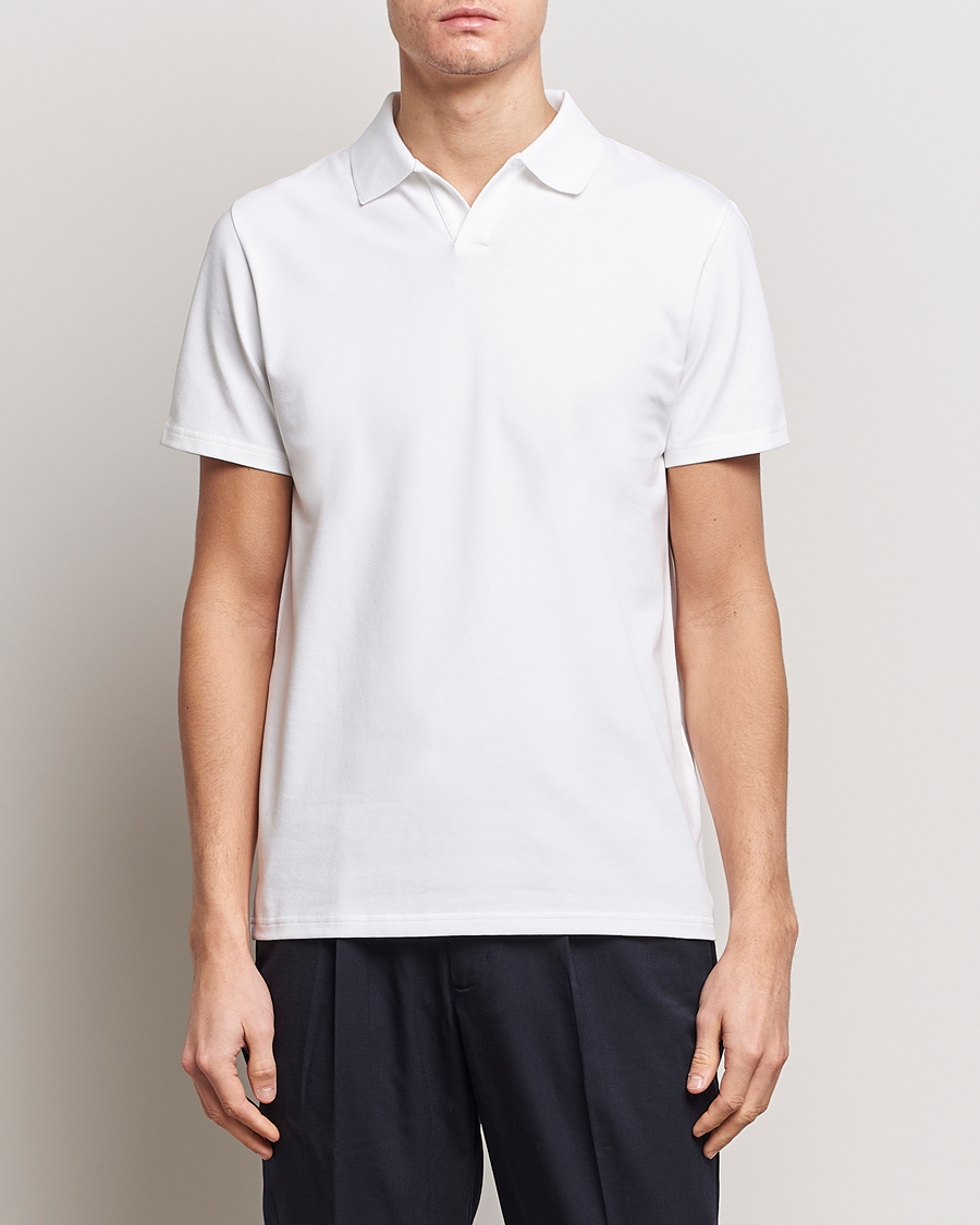 Herre | Filippa K | Filippa K | Soft Lycra Polo Tee White