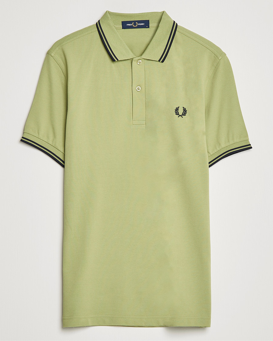 Herre | Polotrøjer | Fred Perry | Twin Tip Polo Sage Green 