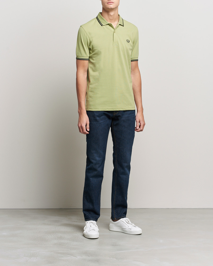 Herre | Polotrøjer | Fred Perry | Twin Tip Polo Sage Green 