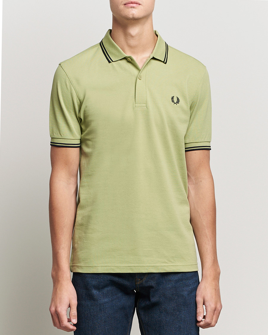 Herre | Polotrøjer | Fred Perry | Twin Tip Polo Sage Green 